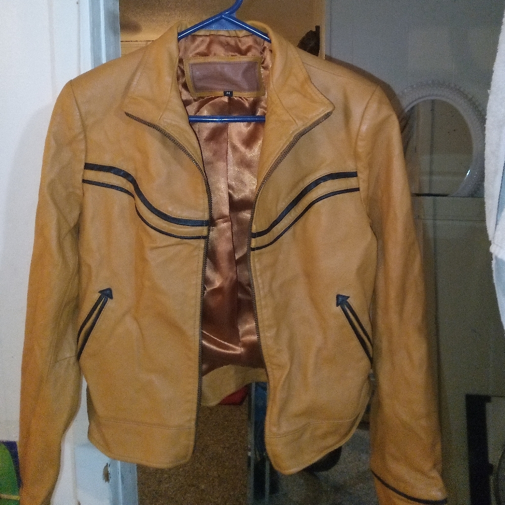 Size medium women's Street Leathers designers collection leather jacket